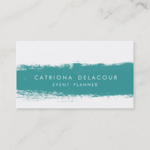 Carte de visite de projection turquoise Abstrait d