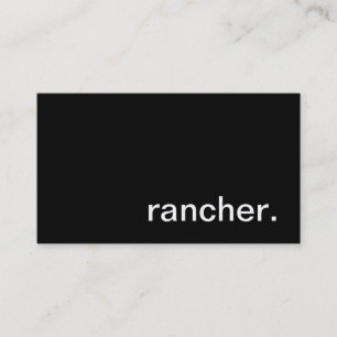 Carte de visite de propriétaire d'un ranch