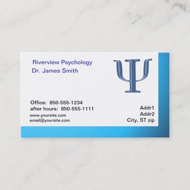 Carte de visite de psychologue (Devant)