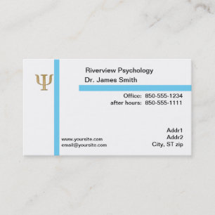 Carte de visite de psychologue