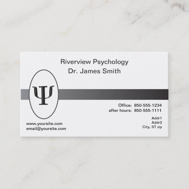 Carte de visite de psychologue (Devant)
