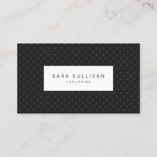 Carte de visite de publication simple Polka Dot