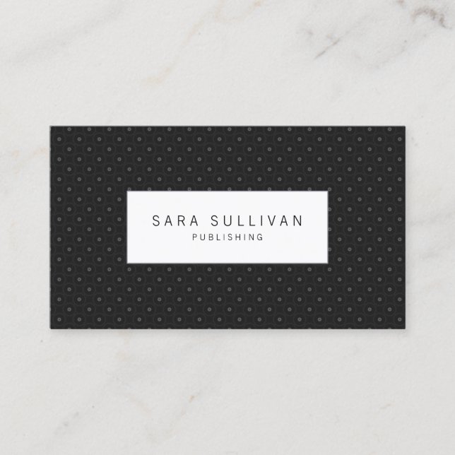 Carte de visite de publication simple Polka Dot (Devant)