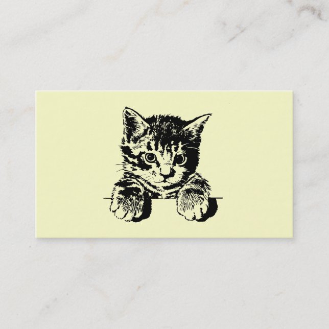 Carte de visite de PURRfection de chat (Devant)