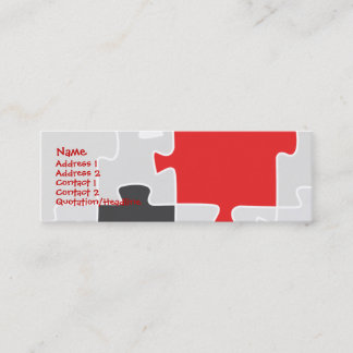 Carte de visite de puzzle
