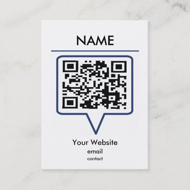 Carte de visite de QR (Devant)