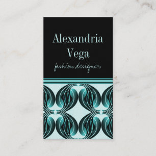 Carte de visite de radiance classique, Turquoise