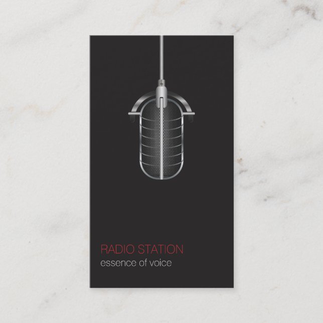 Carte de visite de radiodiffusion (Devant)
