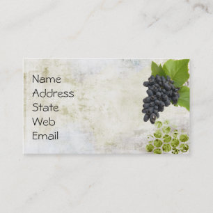 Carte de visite de raisin