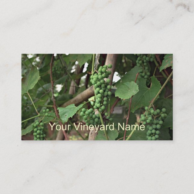 Carte de visite de raisins (Devant)