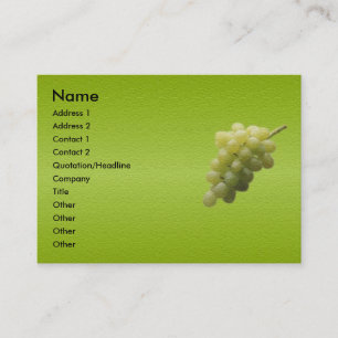 Carte de visite de raisins
