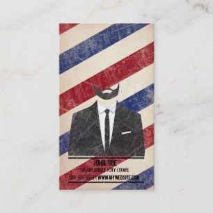 Carte de visite de raseur-coiffeur