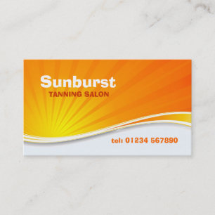 Carte de visite de rayon de soleil