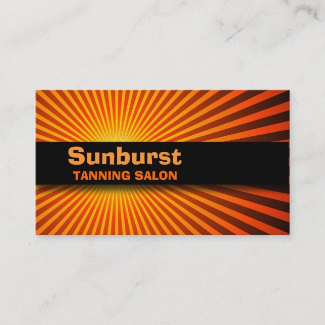 Carte de visite de rayon de soleil (Devant)