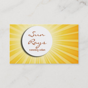 Carte de visite de rayon de soleil