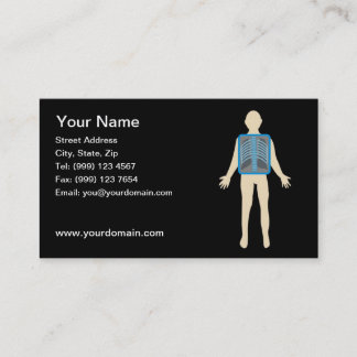 Carte de visite de rayon X