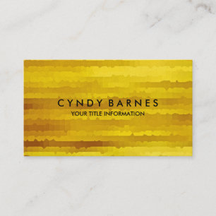 Carte de visite de rayures jaunes