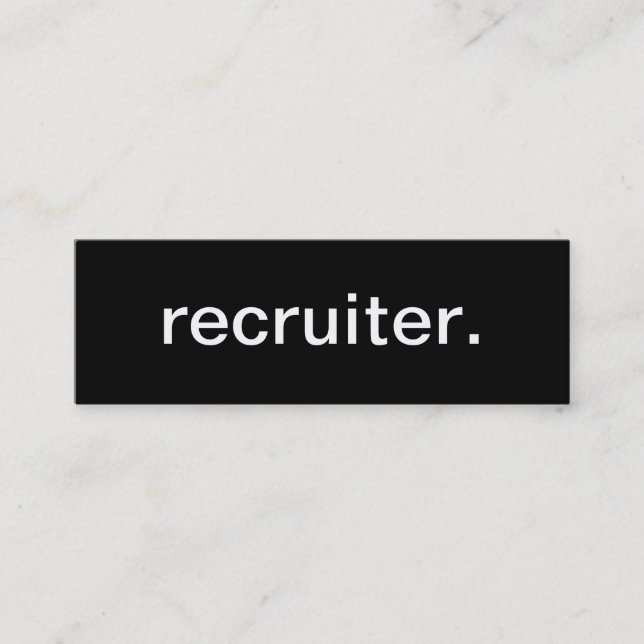 Carte de visite de recruteur (Devant)