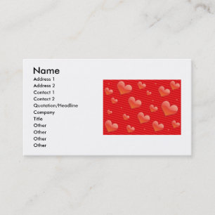 Carte de visite de Red Hearts