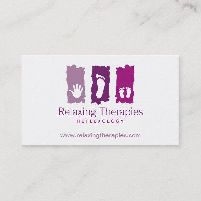 Carte de visite de réflexologie (Devant)