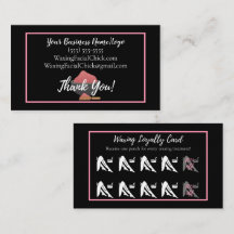 Carte de visite de remise de fidélité de cirage