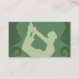 Carte de visite de remise en forme de yoga