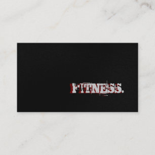 Carte de visite de remise en forme gris clair