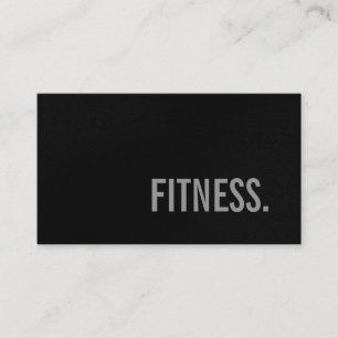 Carte de visite de remise en forme gris clair