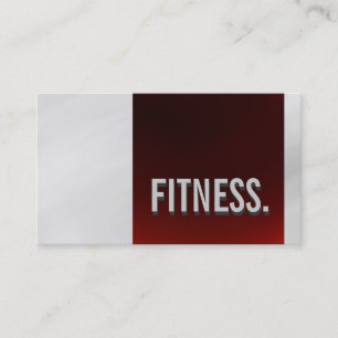 Carte de visite de remise en forme Motif gris-roug