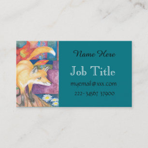 carte de visite de renard