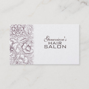 Carte de visite de rendez-vous du salon de mode vi