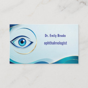 Carte de visite de rendez-vous médicaux pour ophta