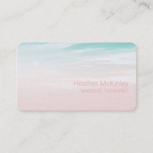 Carte de visite de rendez-vous Serene Blue Sky Pin