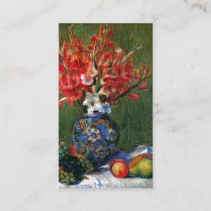 Carte De Visite De Renoir toujours peinture d'art de fleurs et de