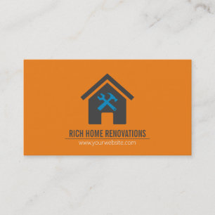 Carte de visite de rénovation résidentielle profes
