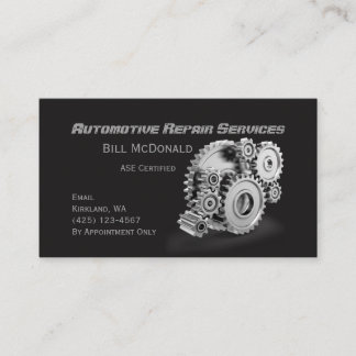 Carte de visite de réparation d'automobiles