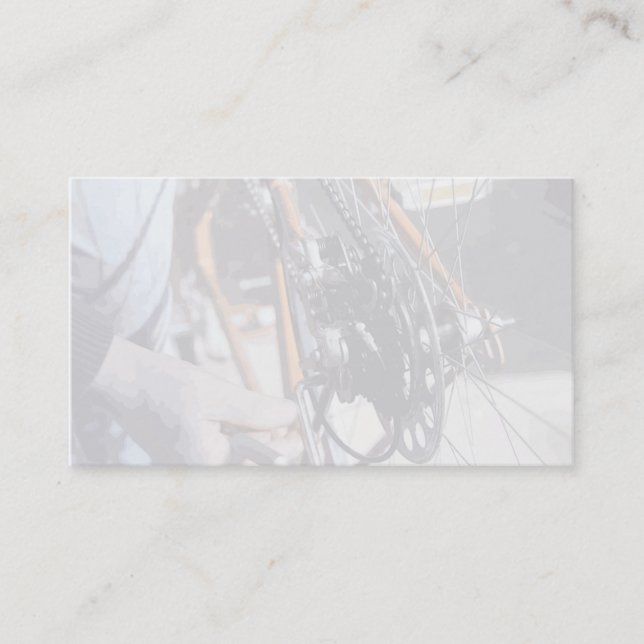 carte de visite de réparation de vélo (Devant)