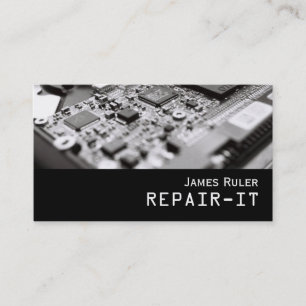 Carte de visite de réparation d'électronique de PC