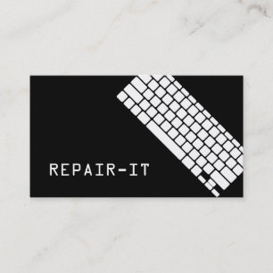 Carte de visite de réparation informatique