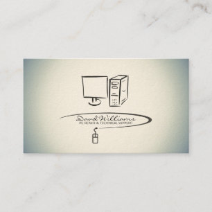 Carte de visite de réparation/support technique de