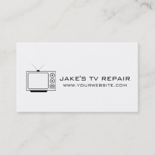 CARTE DE VISITE de réparation TV