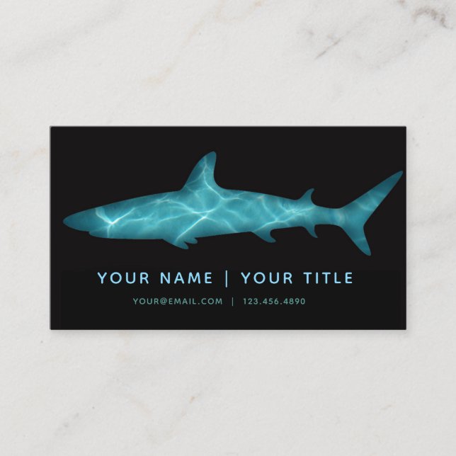 Carte de visite de requin (Devant)