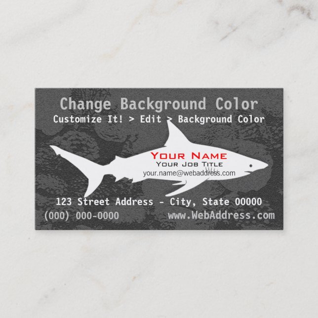 Carte de visite de requin de Blacktip (Devant)
