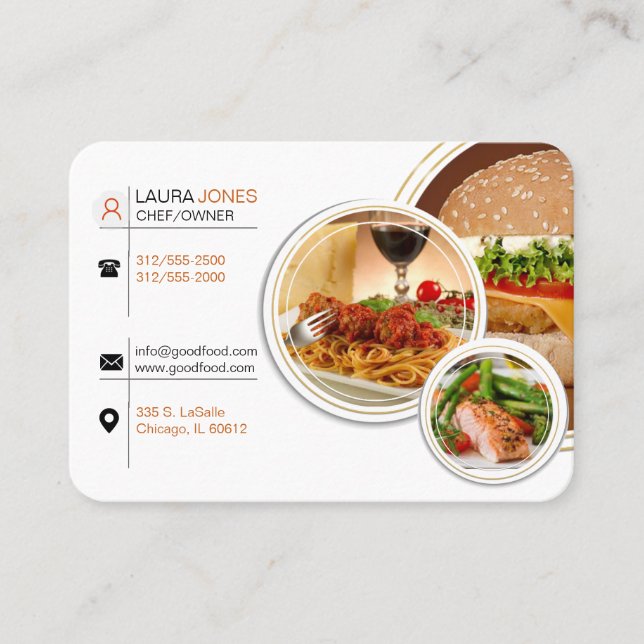 carte de visite de restaurant (Devant)