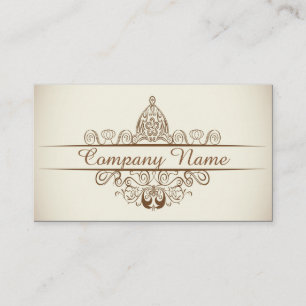 Carte de visite de restaurant Art Déco vintage