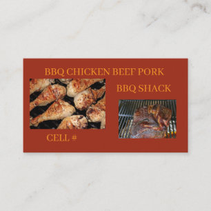 Carte de visite de restaurant BBQ
