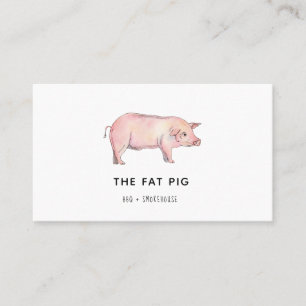 Carte de visite de restaurant BBQ