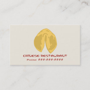 Carte de visite de restaurant chinois