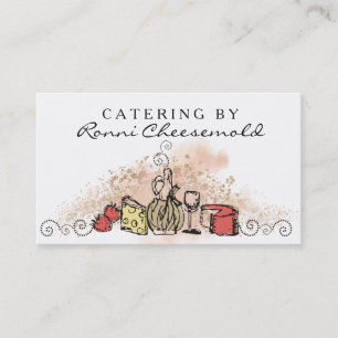 carte de visite de restauration de chef de fruit