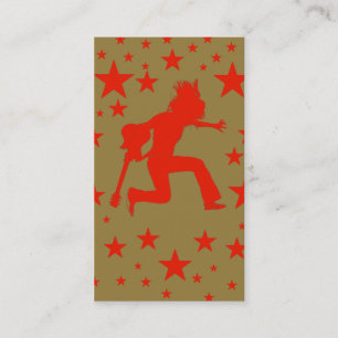 Carte de visite "de Rockstar d'or"